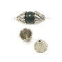 Conuri, finisaj argintiu antichizat, 13x12 mm (cod 8-26)