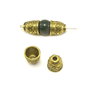 Conuri, finisaj auriu antichizat, 10x11 mm (cod 8-28)