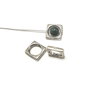 Cadru margele, finisaj argintiu antichizat, 11x2 mm (cod 8-32)