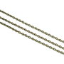Lant otel, finisaj bronz, zale 3x2 mm (cod 16-3)