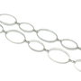 Lant alama, finisaj argintiu, zale 13x20 mm si 16x26 mm (cod 16-5)
