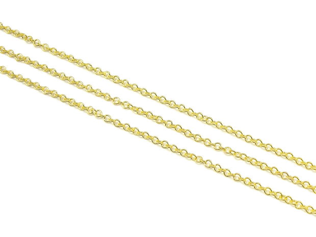 Lant alama, finisaj auriu, zale 2x1,5 mm (cod 16-7)