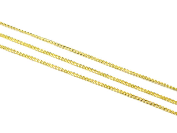 Lant alama, finisaj auriu, zale 1,5x1 mm (cod 16-8)