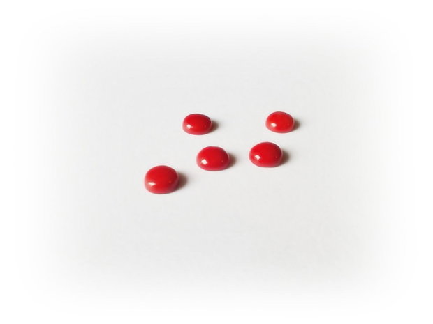 1b Cabochon coral natural 4 mm