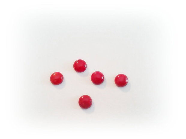 1b Cabochon coral natural 4 mm