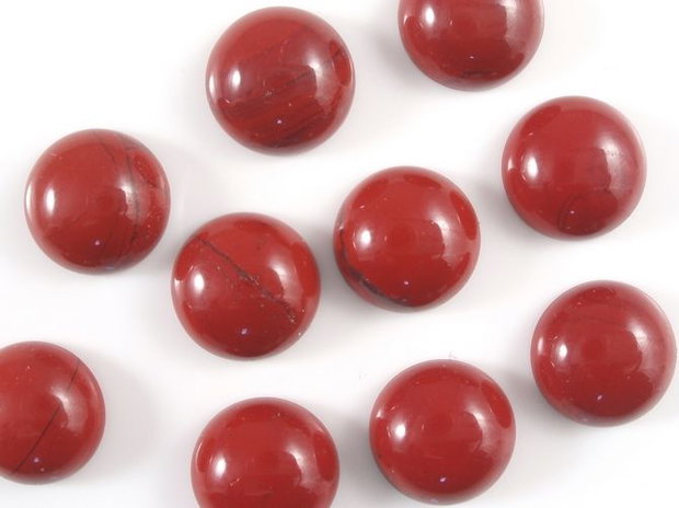 1b Cabochon red jasper 6mm