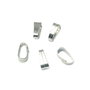 Agatatoare pandantiv placata cu argint, 7 mm - 5 buc (cod 10-1)