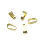 Agatatoare pandantiv placata cu aur, 7 mm - 5 buc (cod 10-2)