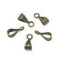 Agatatoare pandantiv placata cu aur antichizat, 9x5 mm (cod 10-5)
