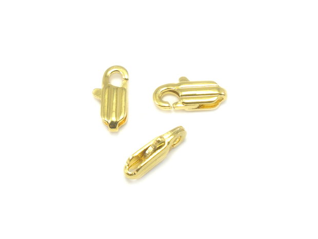Inchizatoare tip carabina, placata cu aur, 10x4 mm (cod 13-3)