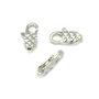 Inchizatoare tip carabina, placata cu argint, 11x5 mm (cod 13-4)