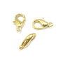 Inchizatoare tip carabina, placata cu aur, 10,5x6,5 mm (cod 13-7)