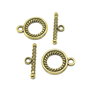 Inchizatoare tip toggle, auriu antichizat, 21x16 mm + 23x7 mm (cod 13-17)