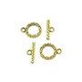 Inchizatoare tip toggle, auriu antichizat, 15x12 mm + 15x5 mm (cod 13-19)