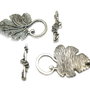 Inchizatoare tip toggle vita de vie, argintiu antichizat, 37x23 mm + 25x5 mm (cod 13-34)