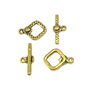 Inchizatoare tip toggle, auriu antichizat, 20x15 mm + 24x10 mm (cod 13-47)