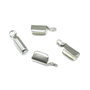 Capat snur, finisaj argintiu, 11x3,5 mm – 2 buc (cod 12-1)