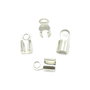 Capat snur placat cu argint, 10x5 mm – 2 buc (cod 12-2)