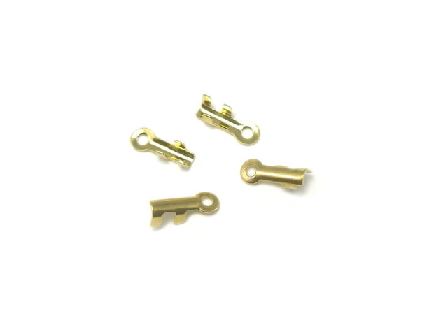 Capat snur placat cu aur, 7x2 mm – 2 buc (cod 12-5)