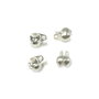 Cupa nod placată cu argint, 6,5x4 mm – 2 buc (cod 12-8)
