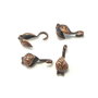 Cupa nod frunza, finisaj cupru antichizat, 10x4 mm – 2 buc (cod 12-10)