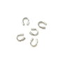 Protectie sarma, placata cu argint, 4x4 mm – 2 buc (cod 12-15)