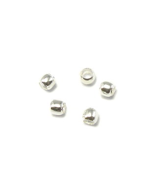 Crimp placat cu argint, 2x1,5 mm – 2 buc (cod 12-17)
