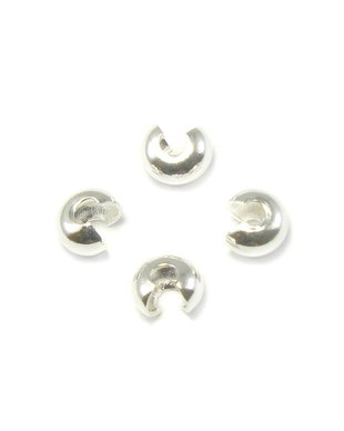 Acoperitor de crimp placat cu argint, 3 mm – 2 buc (cod 12-19)