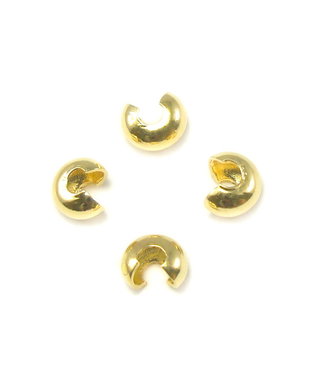 Acoperitor de crimp placat cu aur, 3 mm – 2 buc (cod 12-20)