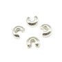 Acoperitor de crimp placat cu argint, 4 mm – 2 buc (cod 12-21)