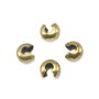 Acoperitor de crimp, auriu antichizat, 4 mm – 2 buc (cod 12-25)