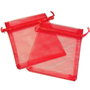 Saculeti organza rosii, 8x10 cm (cod 18-1)