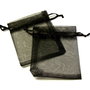 Saculeti organza negri, 8x10 cm (cod 18-2)