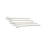 Ace cu bucla placate cu argint, 25,5 mm, grosime 0,7 mm – 10 buc (cod 14-1)