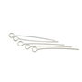 Ace cu bucla placate cu argint, 25,5 mm, grosime 0,5 mm – 10 buc (cod 14-2)