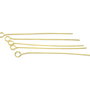 Ace cu bucla placate cu aur, 38 mm, grosime 0,5 mm – 10 buc (cod 14-3)