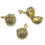 Pandantiv tip locket, sfera 18 mm, auriu (cod 11-9)
