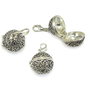 Pandantiv tip locket, sfera 17 mm, argintiu (cod 11-10)