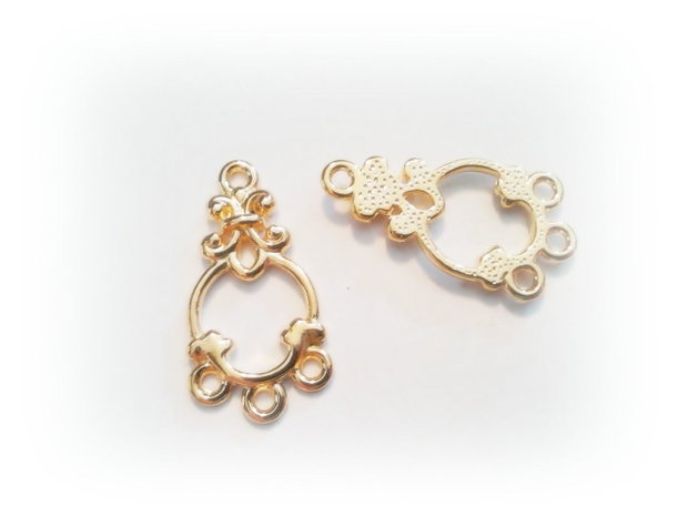 2b Chandelier placat aur 17 x 11 mm