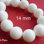 Agate albe 14 mm