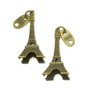 Pandantiv turn Eiffel, finisaj bronz, 49x22 mm (cod 11-20)