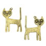 Pandantiv pisica, finisaj bronz, 44x34 mm (cod 11-21)