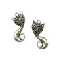 Pandantiv pisica, argintiu antichizat, 35x17 mm (cod 11-22)