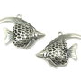 Pandantiv pestisor, argintiu antichizat, 52x38 mm (cod 11-24)