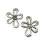 Pandantiv floare, argintiu antichizat, 35x28 mm (cod 11-34)