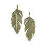 Pandantiv pana, finisaj bronz, 60x23 mm (cod 11-45)