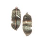 Pandantiv pana, finisaj cupru antichizat, 43x17 mm (cod 11-46)