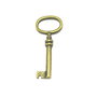 Pandantiv cheie, finisaj bronz, 39x17 mm (cod 11-48)