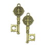 Pandantiv cheie, finisaj bronz, 52x22 mm (cod 11-49)
