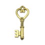 Pandantiv cheie, auriu antichizat, 47x19 mm (cod 11-57)